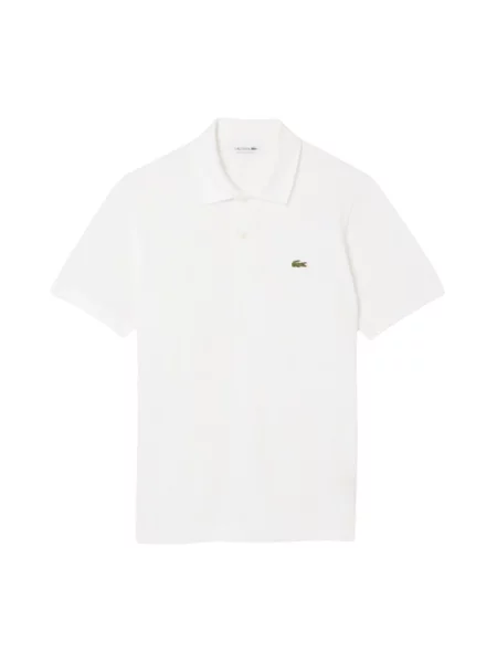 Koszulka polo o kroju regular fit z mieszanki bawełny Lacoste biała