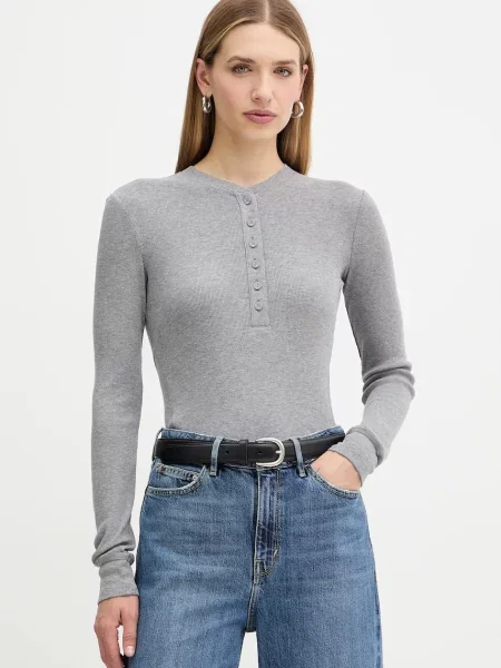 Tricou mânecă lungă Max&co. de lână gri