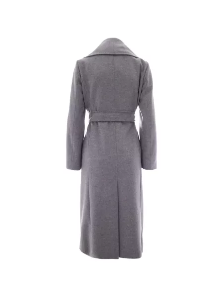 Gulerat cu centură palton Max Mara gri