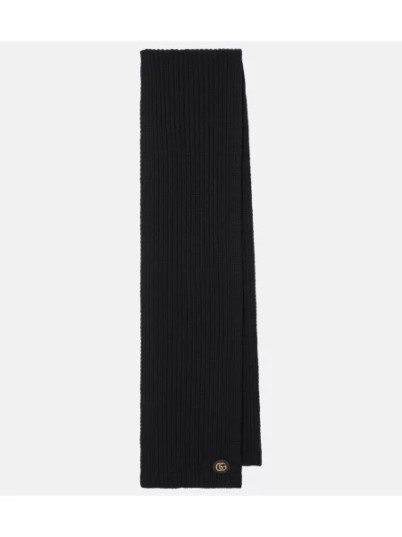 Fular Gucci de lână negru