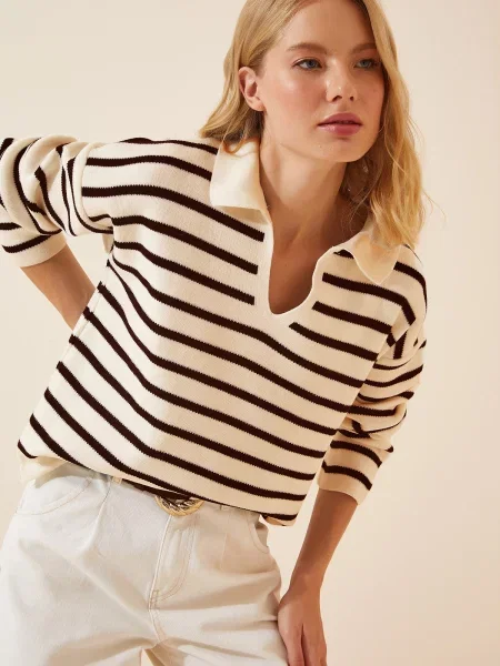 Sweter Happiness İstanbul biały
