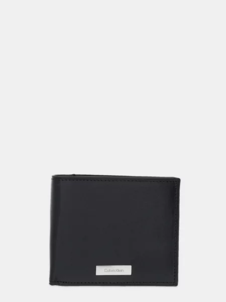 Кожен портфейл Calvin Klein мъжки черно