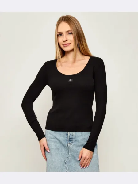 Calvin Klein Jeans Bluză negru