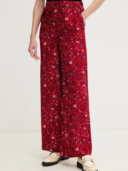 Pepe Jeans pantaloni CHASTITY femei rosu lat high waist