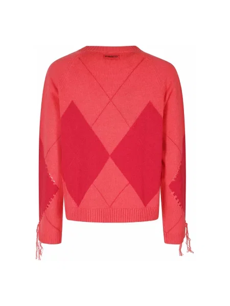 Sweter Pinko wełniany czerwony