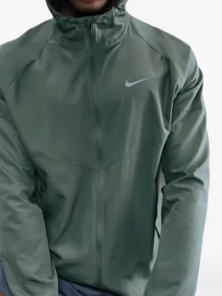 Καρό μπλούζα Nike με κορδόνια με δαντέλα πράσινο