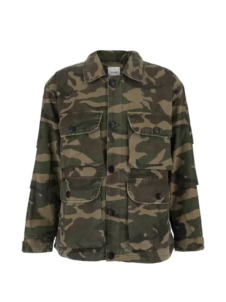 Geacă Found cu imagine cu model camuflaj verde