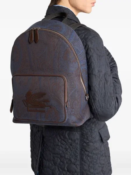 Rucsac Etro cu model paisley albastru