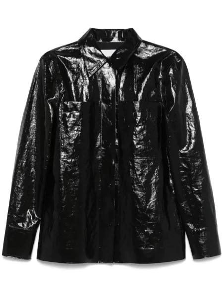 Cămașă Jil Sander de in negru