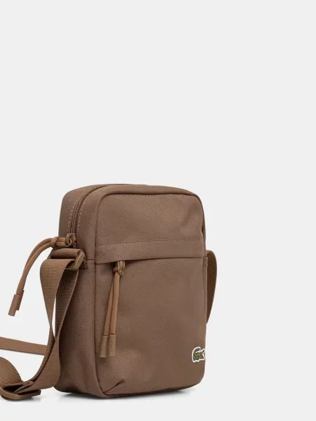 Lacoste geantă mică de umăr maro