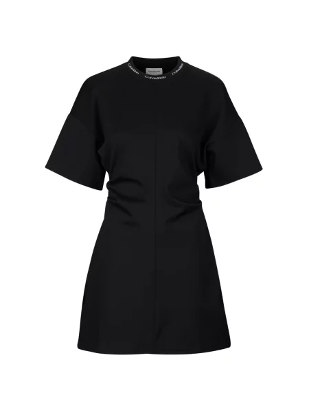 Calvin Klein Jeans Rochie / alb negru