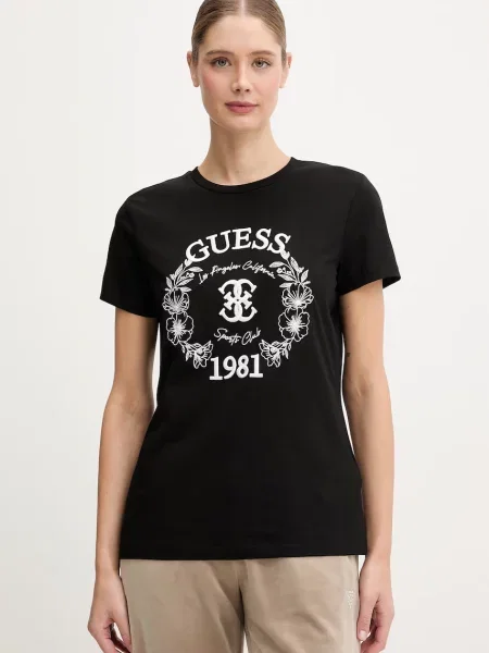 Tričko Guess MADDALENA černé