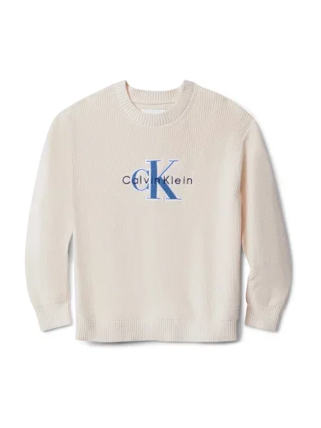 Calvin Klein Svetr krémová šedý