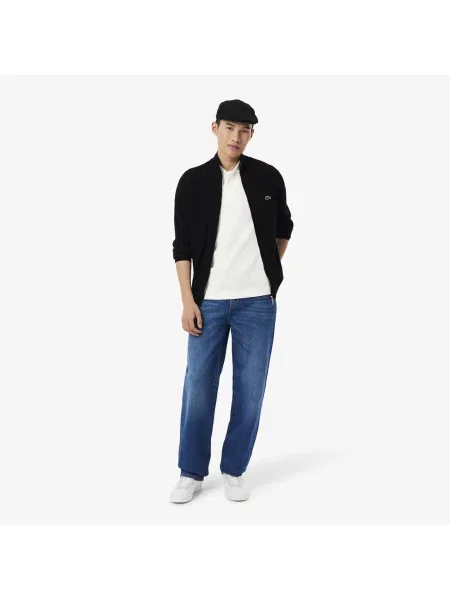 Lacoste Koszulka Polo Classic Fit Z Tłoczonym Logo biały