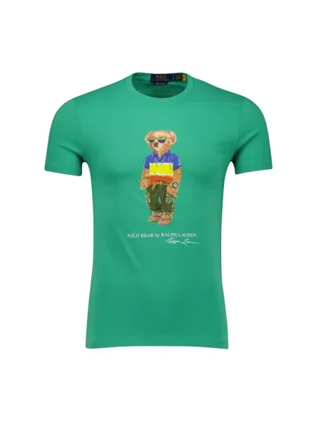 Koszulka Polo Ralph Lauren z logo zielona
