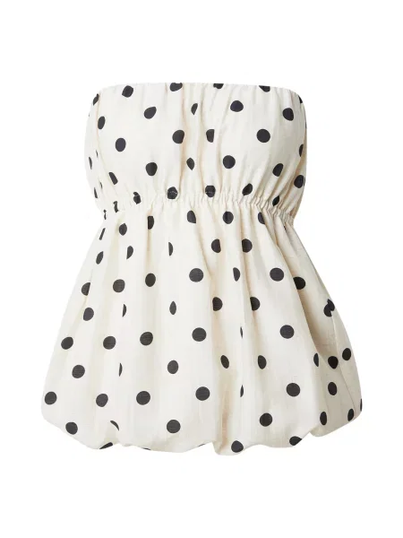 TOPSHOP Top LINA fekete fehér