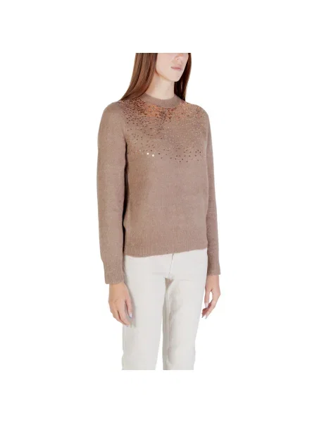 Pulover Jacqueline De Yong cu paiete maro