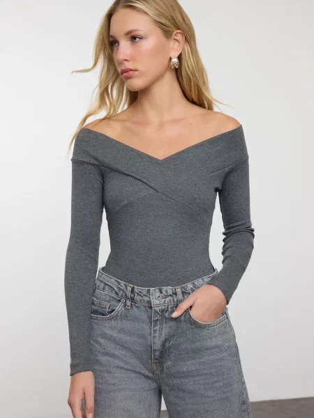 Trendyol Tricou gri