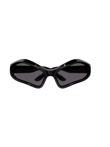 Lniane okulary przeciwsłoneczne Balenciaga czarne