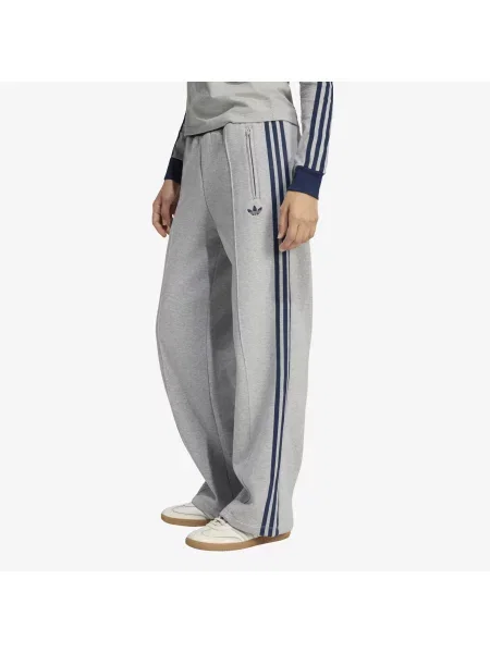 Pantaloni de trening adidas Engineered Rib Firebird Loose Track Pant Medium Grey Heather/ Night Indigo/ Magic Mauve XS gri