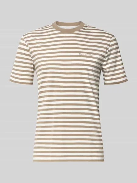 T-shirt o kroju regular fit z czystej bawełny Marc O'polo biała