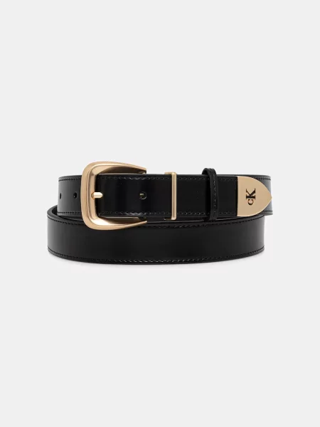 Calvin Klein curea pentru femei din piele negru