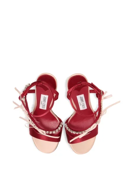 Sandale Jimmy Choo de cristal roșu