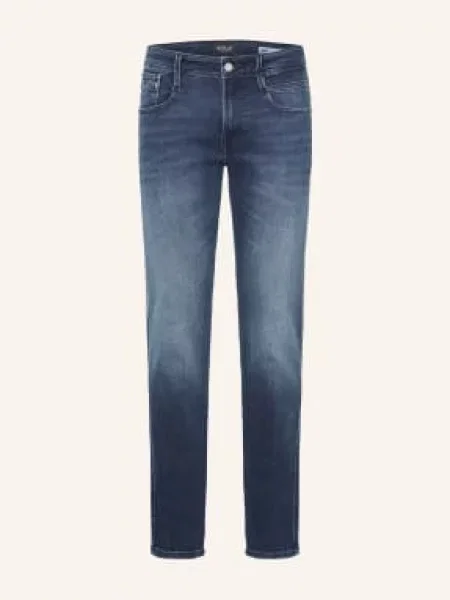 Replay Jeansy O Kroju Slim Fit blau niebieskie