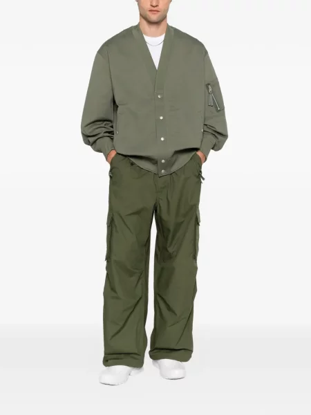 Карго панталони Comme Des Garçons Homme с връзки зелено