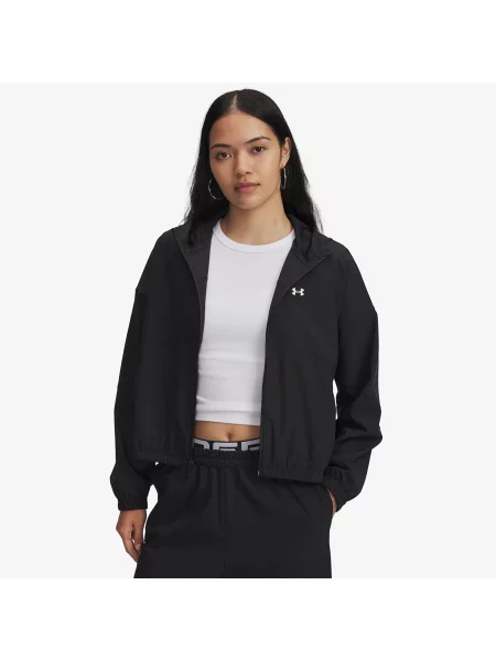 Μπουφάν Under Armour Rival Woven Jkt HD Black M μαύρο