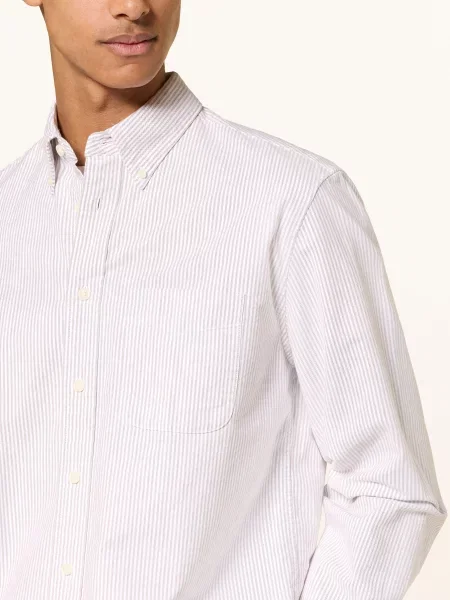 Barbour Košile Authentic Comfort Fit / hnědá / tmavě modrá béžová
