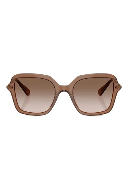 Sunčane naočale Swarovski Eyewear s kristalima smeđa