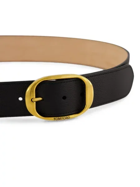 Cu centură curea Tom Ford din piele negru