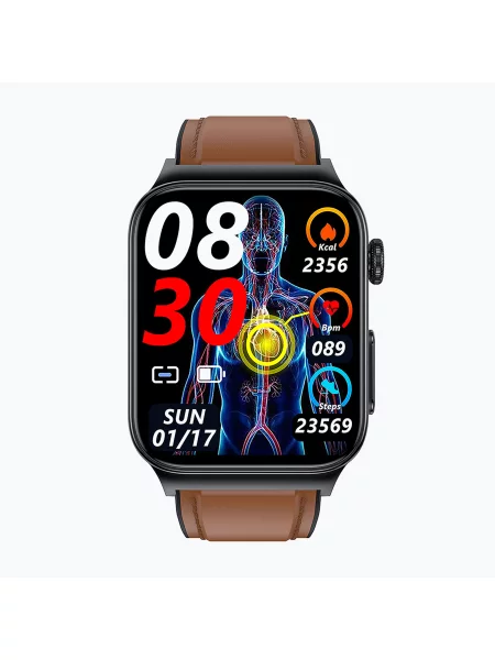 Óra Watchmark Cardio One brązowy. Méret: OS barna
