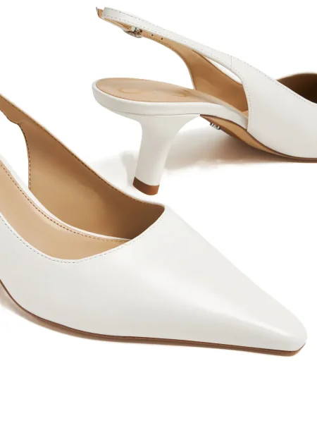 Pantofi cu toc Sam Edelman slingback alb