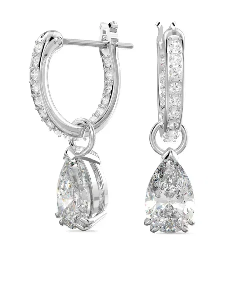 Cercei Swarovski argintiu