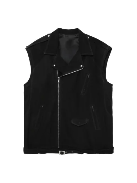 Kamizelka Rick Owens skórzana czarna