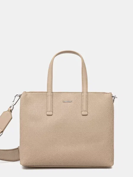 Чанта Calvin Klein бежово
