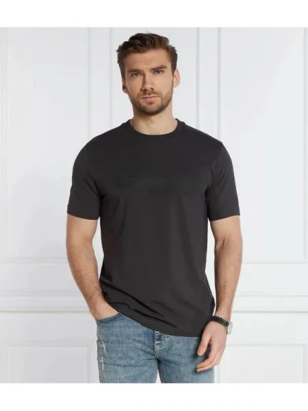 BOSS GREEN Tricou Tee 2 | stretch gri