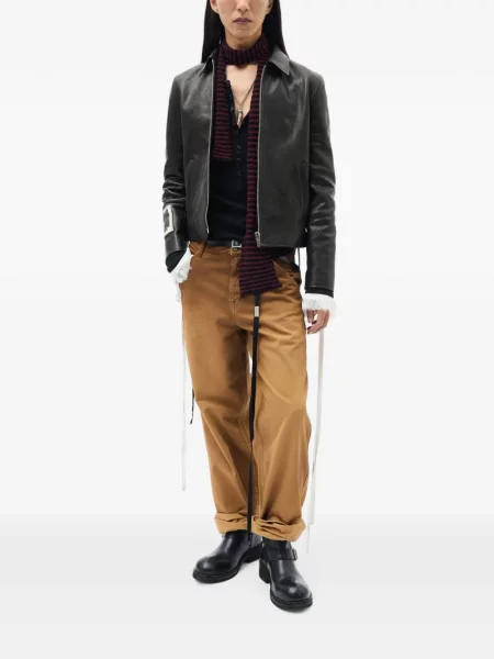 Fular Ann Demeulemeester tricotate roșu