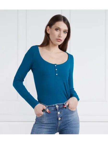 GUESS Blúz KARLEE JEWEL kék