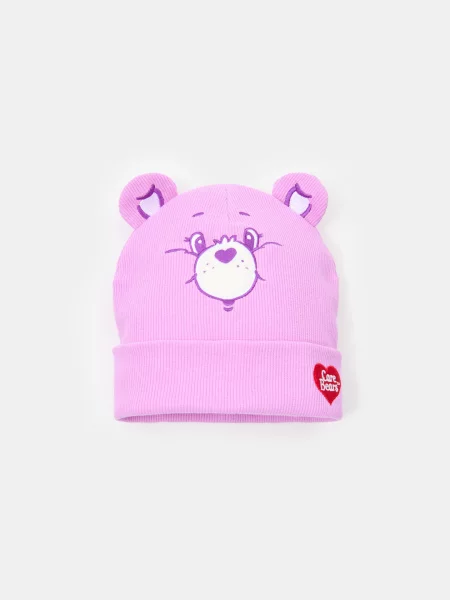 Sinsay Čepice s výšivkou Care Bears levandulová