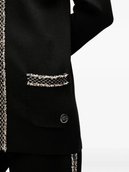 Bouclé cardigan Karl Lagerfeld negru