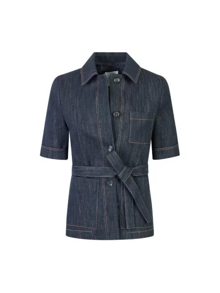 Kurtka Eleventy z krótkim rękawem niebieska