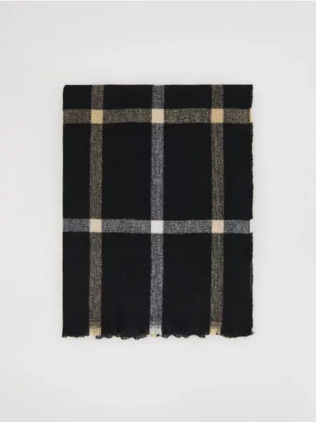 Reserved Fular în carouri cu adaos de negru