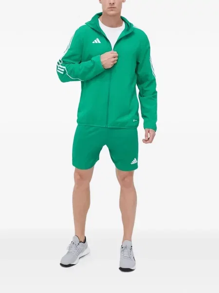 Csíkos tornaterem rövidnadrág Adidas nyomtatás kék
