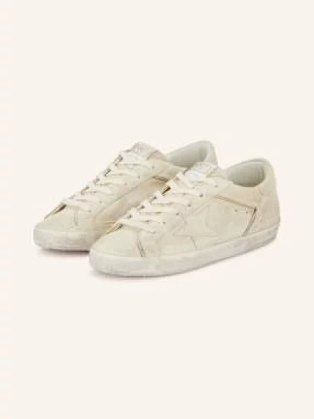 Golden Goose Sneakersy Super-Star weiss złote