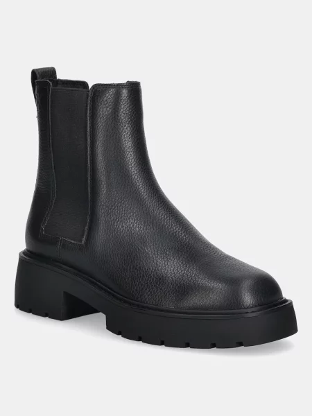 Usnjeni chelsea Calvin Klein CHUNKY CHELSEA BOOT LTH črna