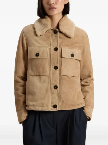 Geacă Woolrich din piele de căprioară