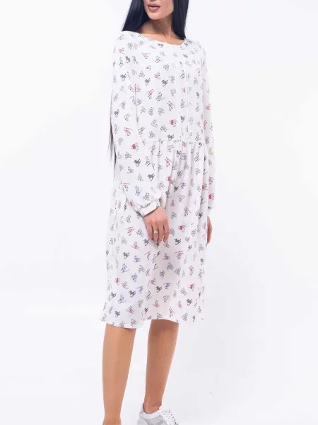 Сукня міді RiMari софтшел білий